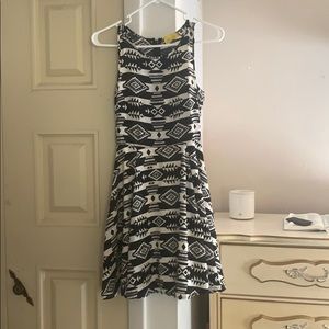 Black and white dress